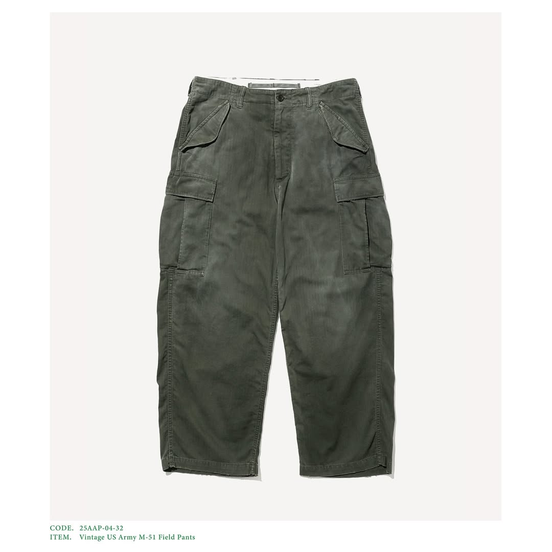 A.PRESSE 25AW Vintage US Army M-51 Field Pants